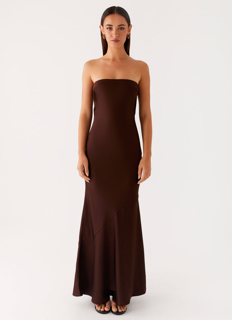 Peppermayo Peppermayo Exclusive - Endless Nights Maxi Dress - Chocolate