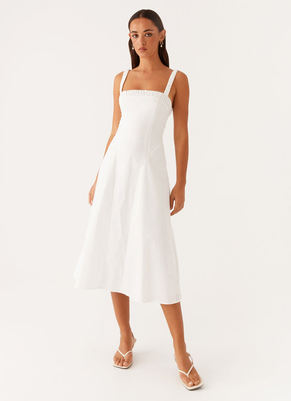 peppermayo Peppermayo Exclusive - Enola Midi Dress - White