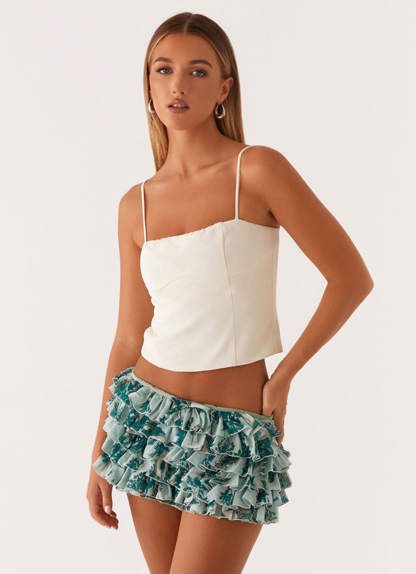peppermayo Peppermayo Exclusive - Entertain Me Bloomer Shorts - Cloud Nine Floral