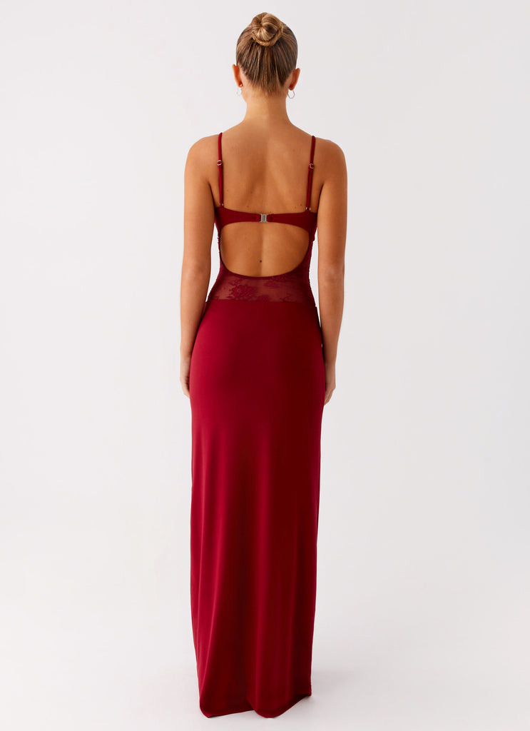 Peppermayo Peppermayo Exclusive - Envy Maxi Dress - Maroon