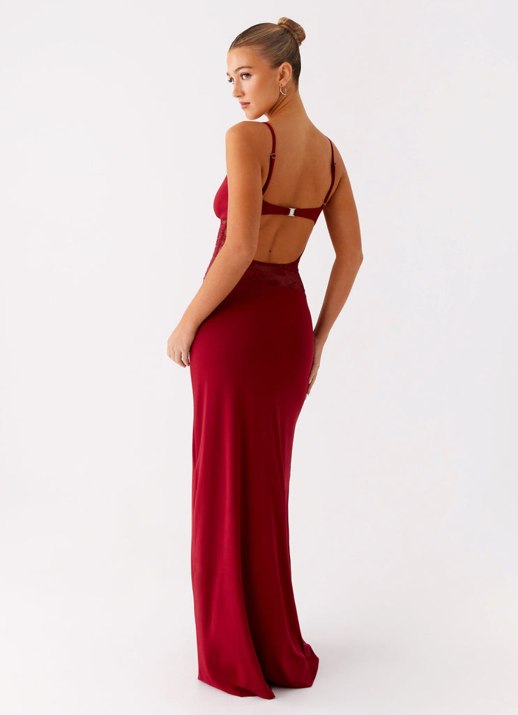 Peppermayo Peppermayo Exclusive - Envy Maxi Dress - Maroon