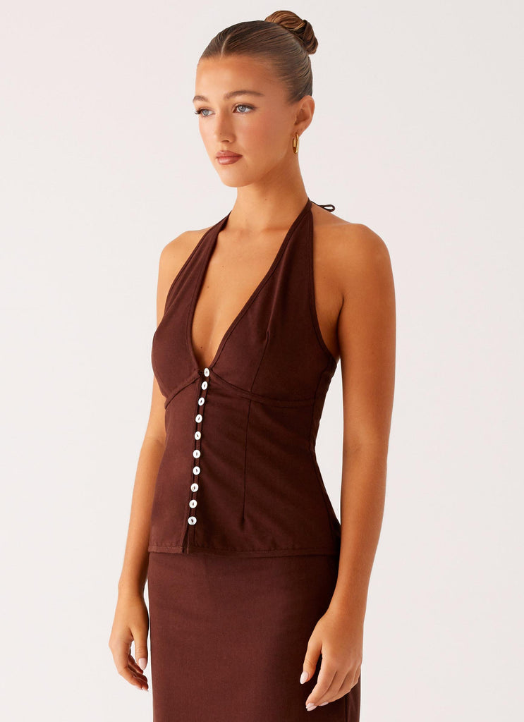 Peppermayo Peppermayo Exclusive - Esther Top - Chocolate