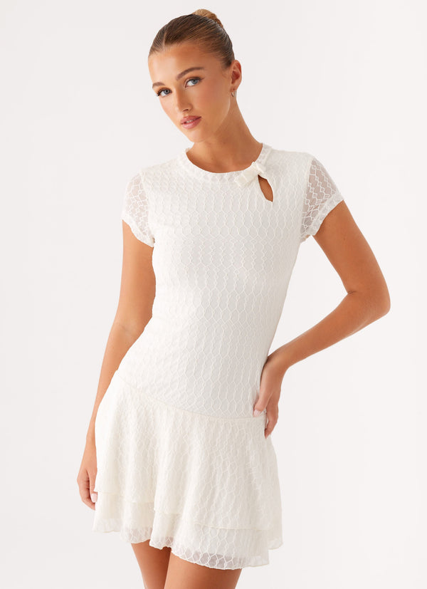 peppermayo Peppermayo Exclusive - Esty Mini Dress - Ivory