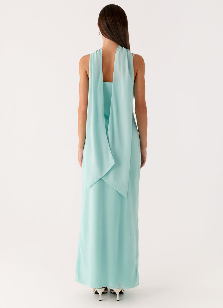 Peppermayo Peppermayo Exclusive - Eternelle Square Neck Maxi Dress - Teal