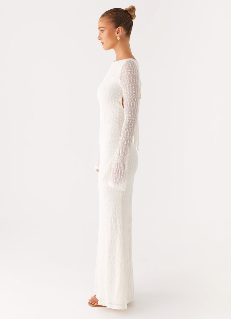 Peppermayo Peppermayo Exclusive - Ethereal Long Sleeve Maxi Dress - Ivory