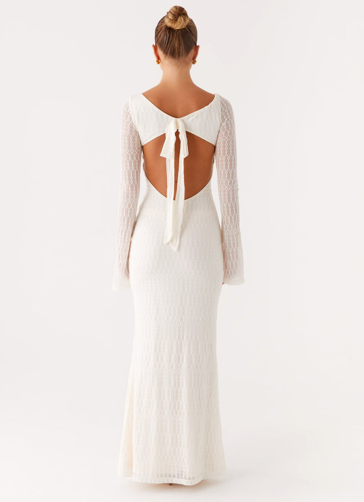 Peppermayo Peppermayo Exclusive - Ethereal Long Sleeve Maxi Dress - Ivory
