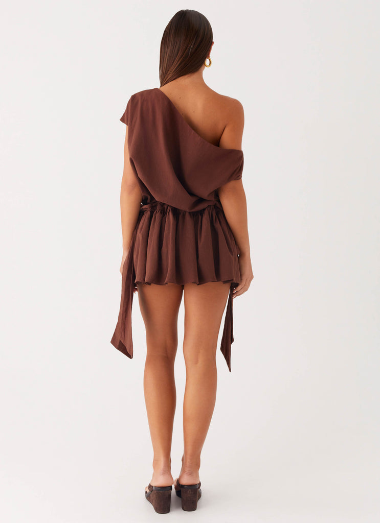 Peppermayo Peppermayo Exclusive - Ettie Mini Dress - Chocolate