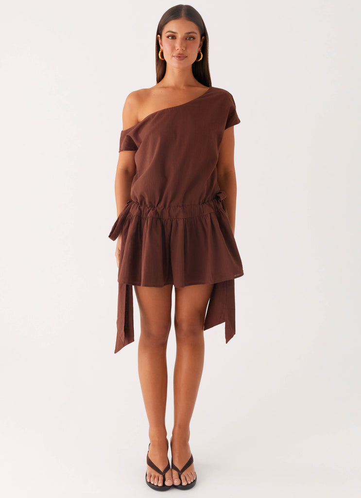 Peppermayo Peppermayo Exclusive - Ettie Mini Dress - Chocolate