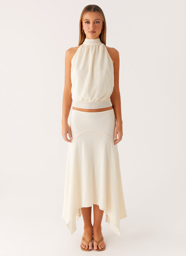 peppermayo Peppermayo Exclusive - Evaden Backless Top - Ivory