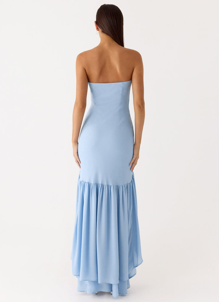 Peppermayo Peppermayo Exclusive - Evander Chiffon Maxi Dress - Blue