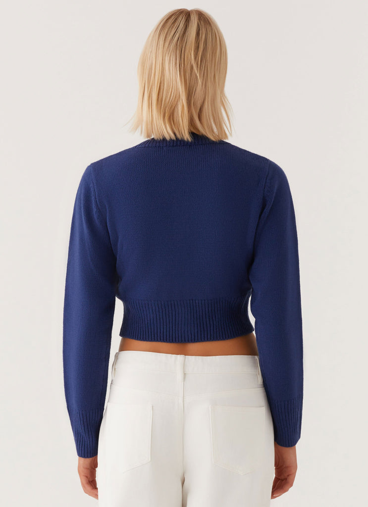 Peppermayo Peppermayo Exclusive - Everest Knit Cardigan - Navy