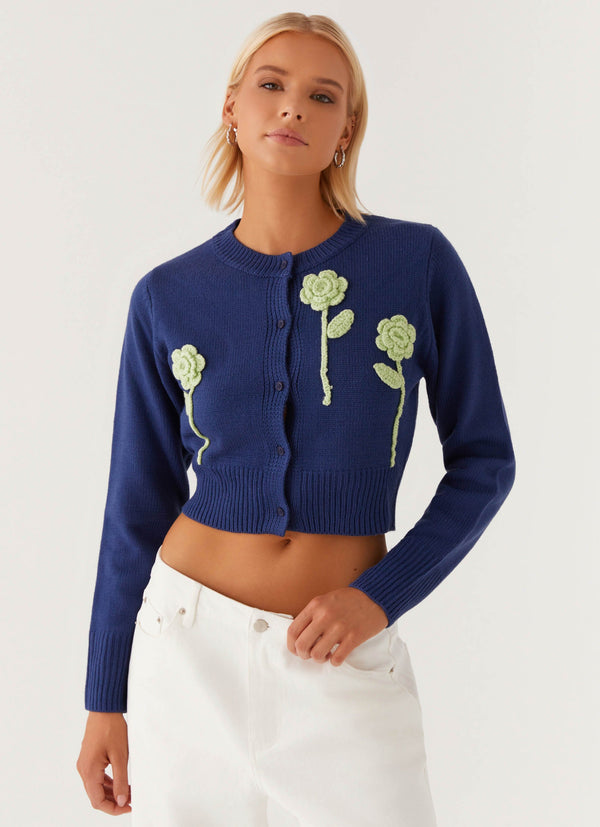 peppermayo Peppermayo Exclusive - Everest Knit Cardigan - Navy