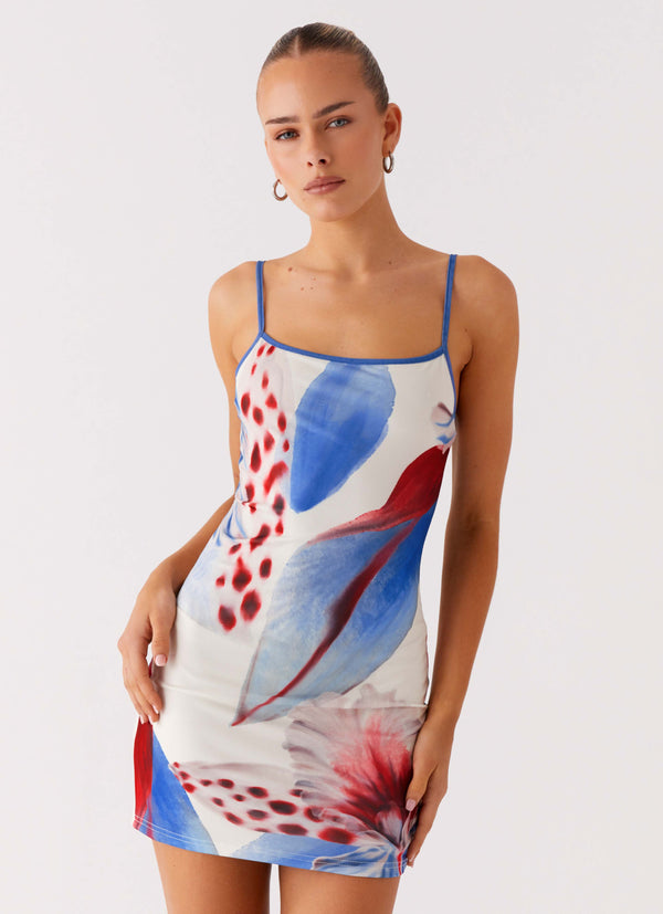 peppermayo Peppermayo Exclusive - Everett Mini Dress - Deep Sea Bloom