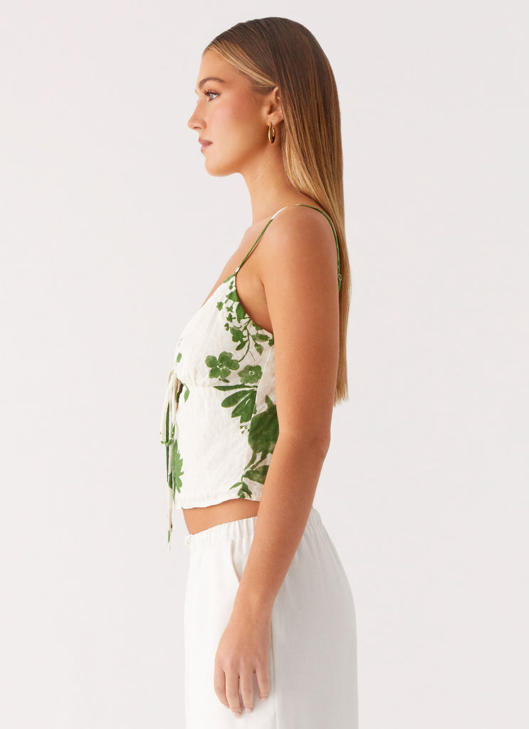 Peppermayo Peppermayo Exclusive - Faela Cotton Cami Top - Verdant Bloom