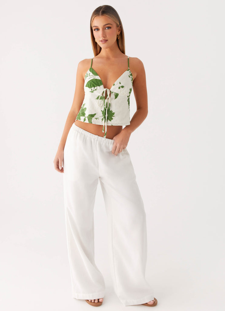 Peppermayo Peppermayo Exclusive - Faela Cotton Cami Top - Verdant Bloom