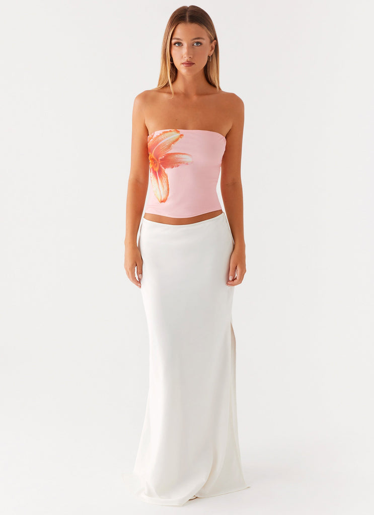 Peppermayo Peppermayo Exclusive - Fall For You Strapless Top - Pink