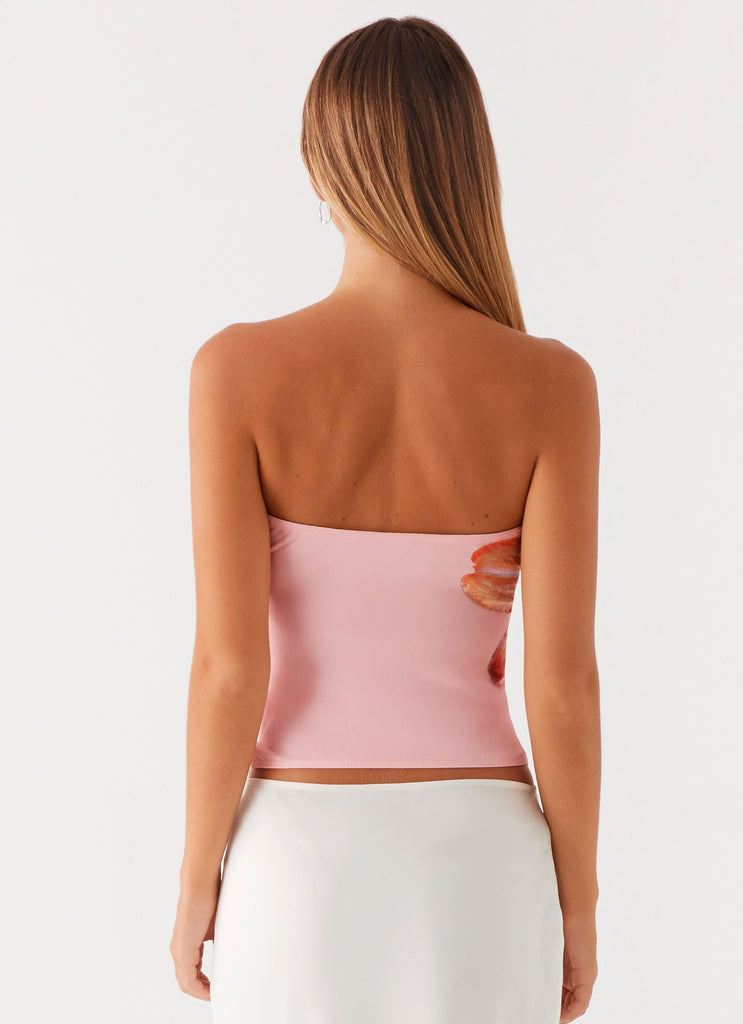 Peppermayo Peppermayo Exclusive - Fall For You Strapless Top - Pink
