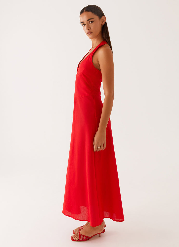 Peppermayo Peppermayo Exclusive - Falling For You Midi Dress - Red