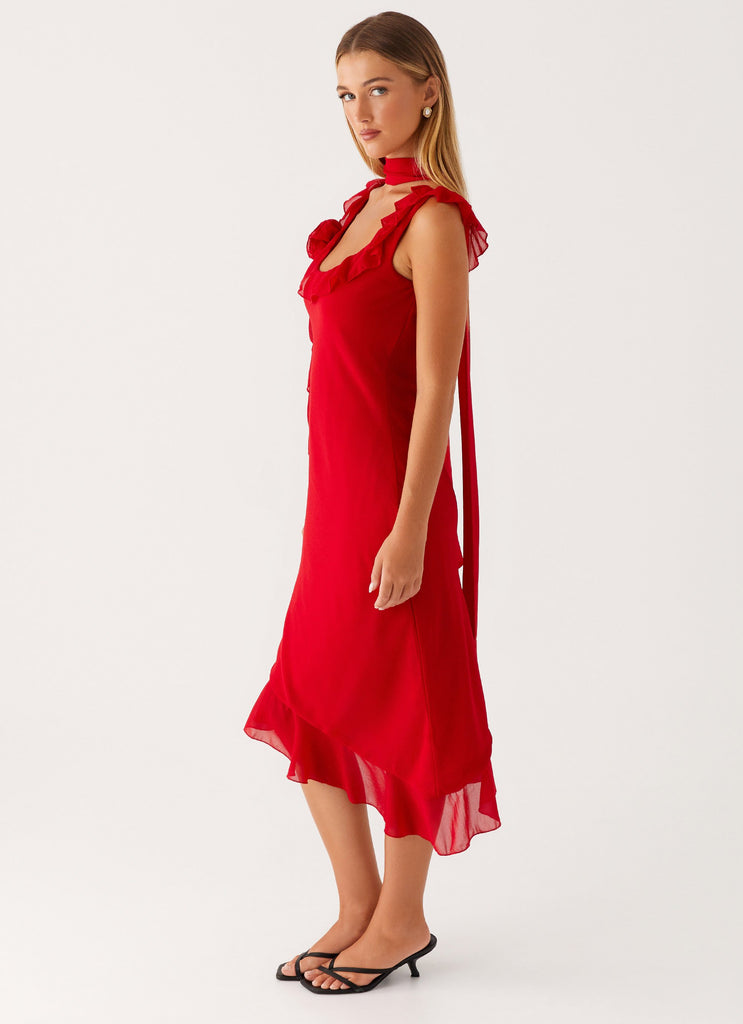 Peppermayo Peppermayo Exclusive - Fariday Midi Dress - Red