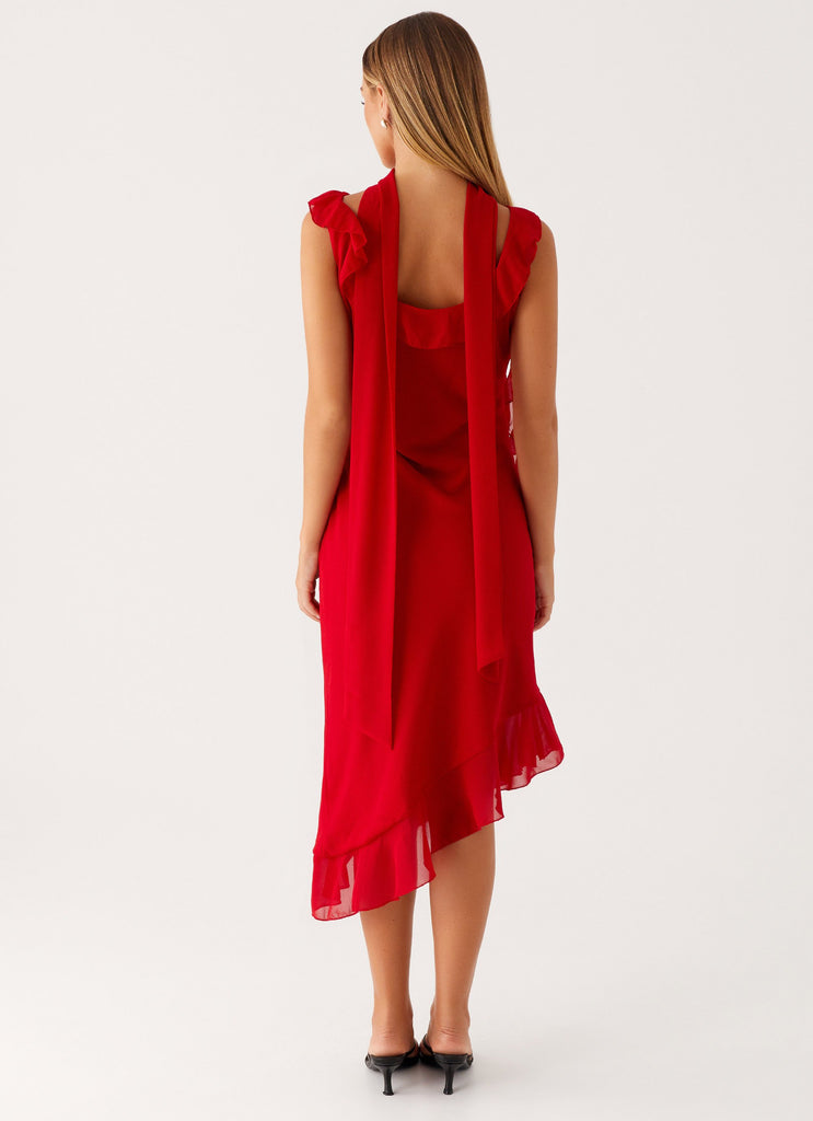 Peppermayo Peppermayo Exclusive - Fariday Midi Dress - Red