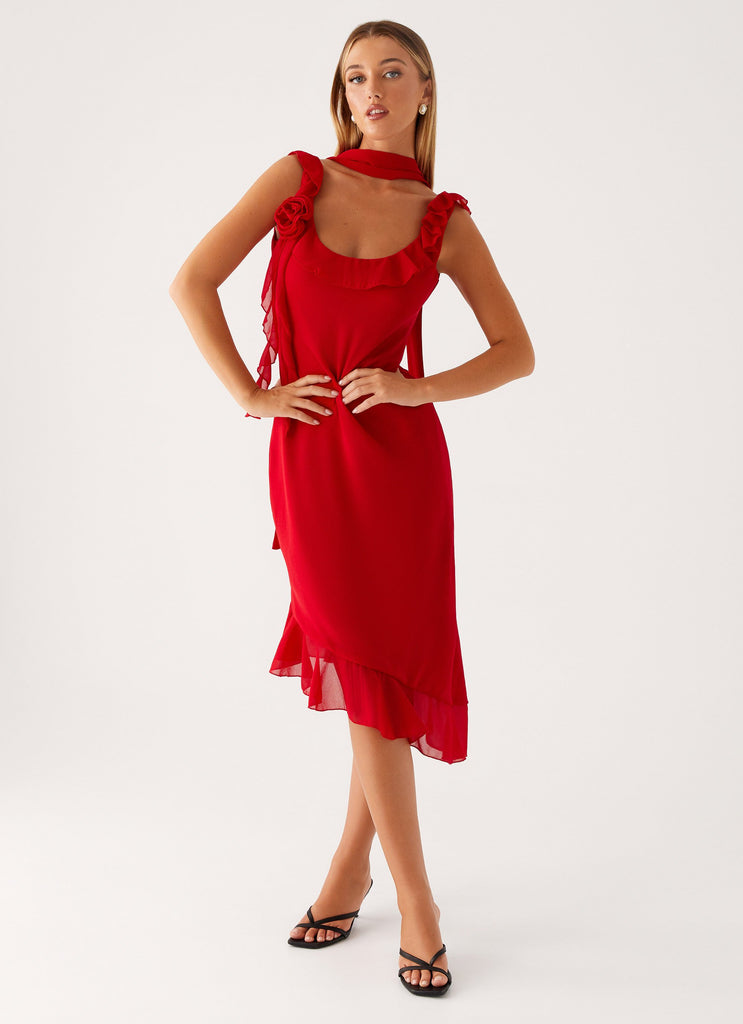 Peppermayo Peppermayo Exclusive - Fariday Midi Dress - Red