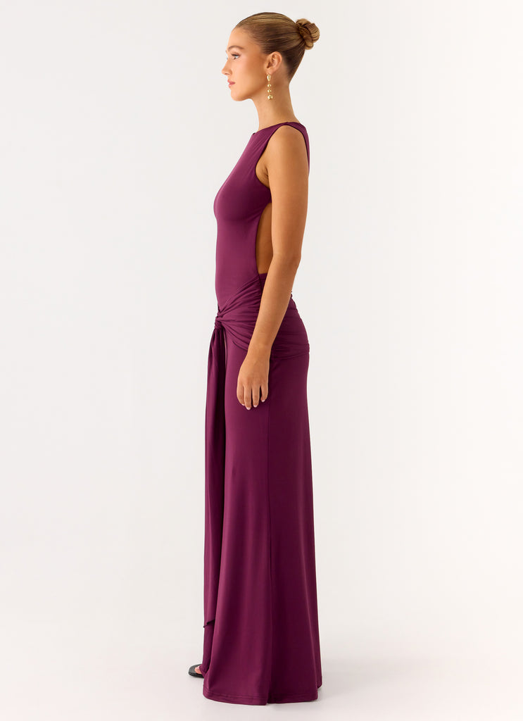 Peppermayo Peppermayo Exclusive - Fault Line Maxi Dress - Plum