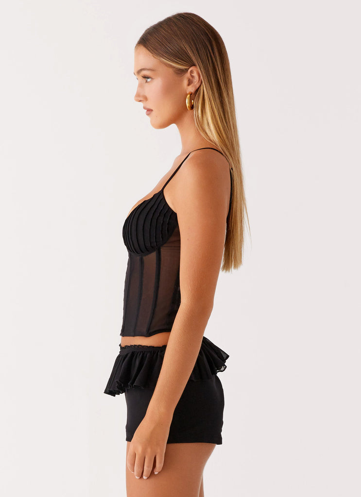 Peppermayo Peppermayo Exclusive - Fergie Corset Top - Black