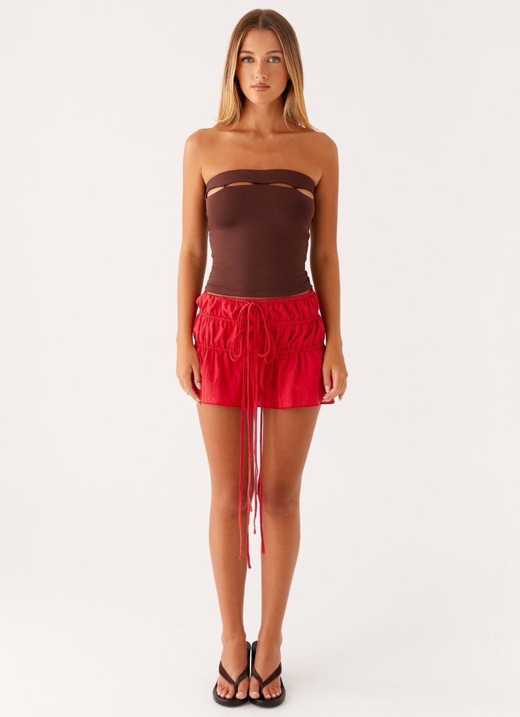 Peppermayo Peppermayo Exclusive - Fia Tube Top - Chocolate