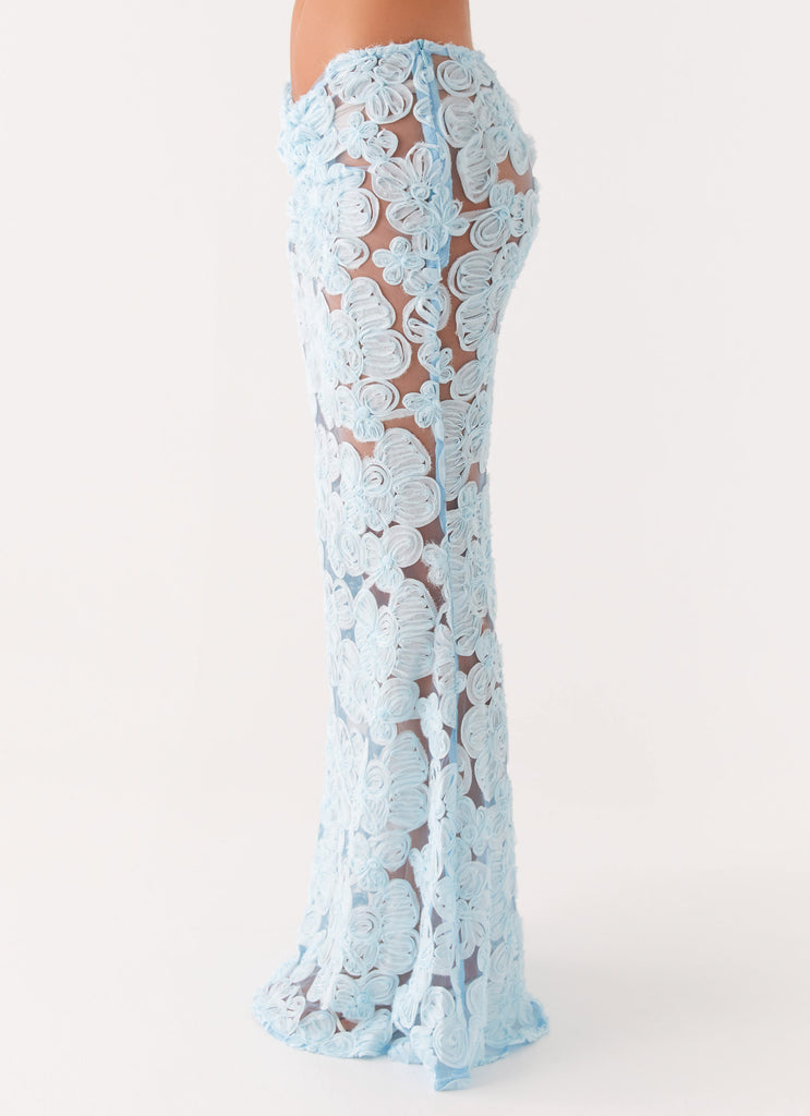Peppermayo Peppermayo Exclusive - Fiorella Floret Maxi Skirt - Blue