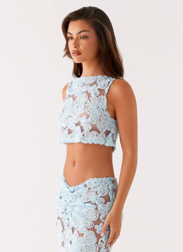 Peppermayo Peppermayo Exclusive - Fiorella Floret Top - Blue