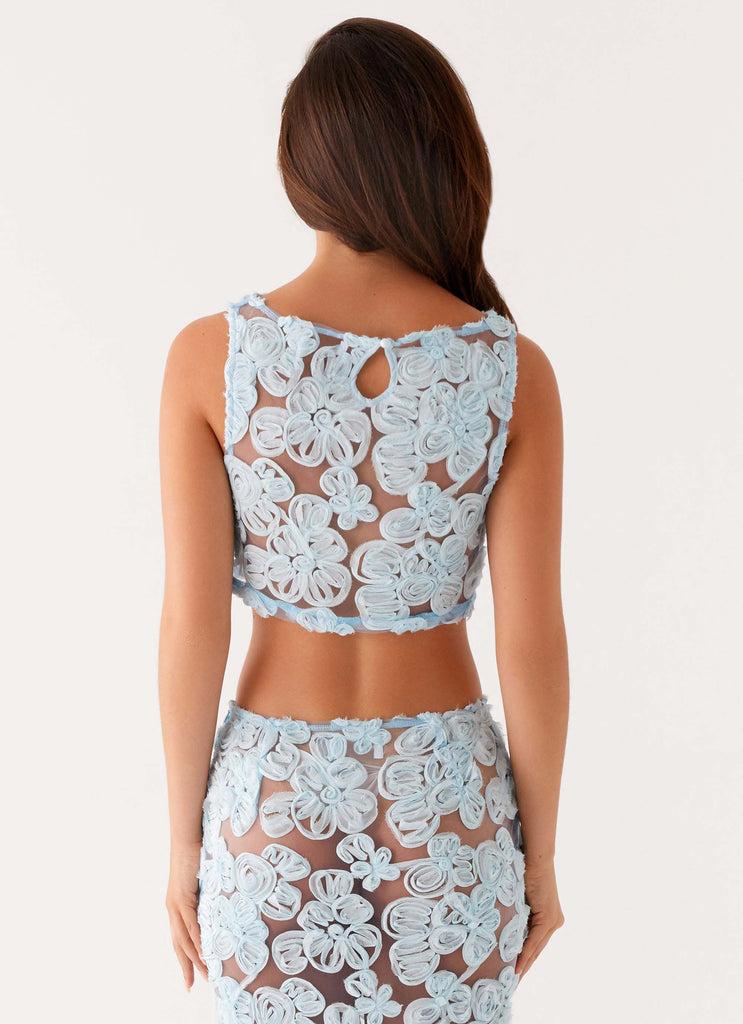 Peppermayo Peppermayo Exclusive - Fiorella Floret Top - Blue