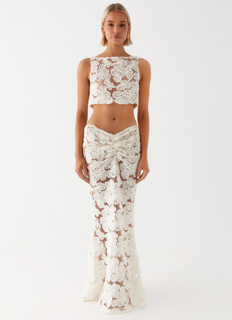 Peppermayo Peppermayo Exclusive - Fiorella Floret Top - Ivory
