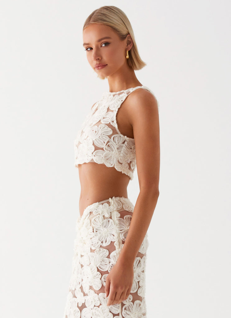 Peppermayo Peppermayo Exclusive - Fiorella Floret Top - Ivory