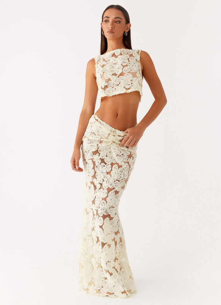 Peppermayo Peppermayo Exclusive - Fiorella Floret Top - Yellow