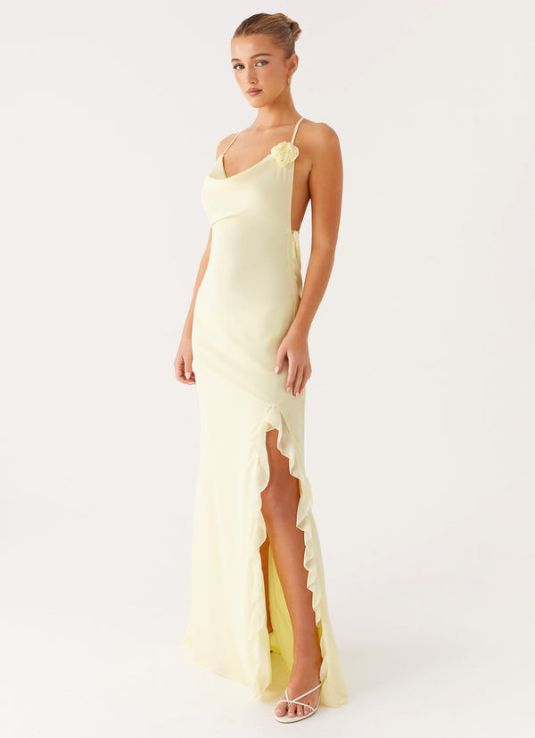 peppermayo Peppermayo Exclusive - First Class Maxi Dress - Yellow