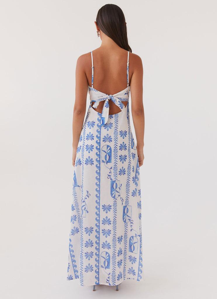 Peppermayo Peppermayo Exclusive - Flora Linen Maxi Dress - Floral Wave
