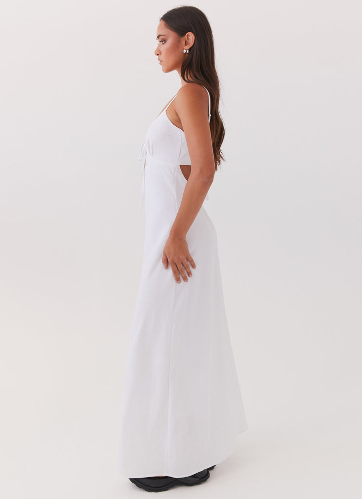 Peppermayo Peppermayo Exclusive - Flora Linen Maxi Dress - White
