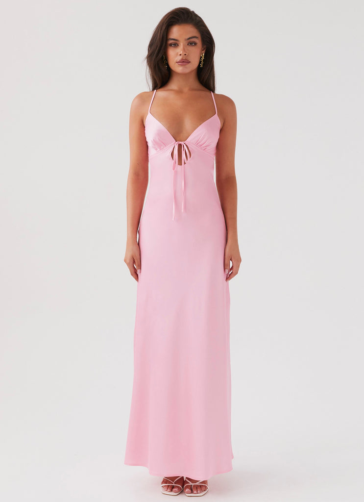 Peppermayo Peppermayo Exclusive - Flora Satin Maxi Dress - Candy