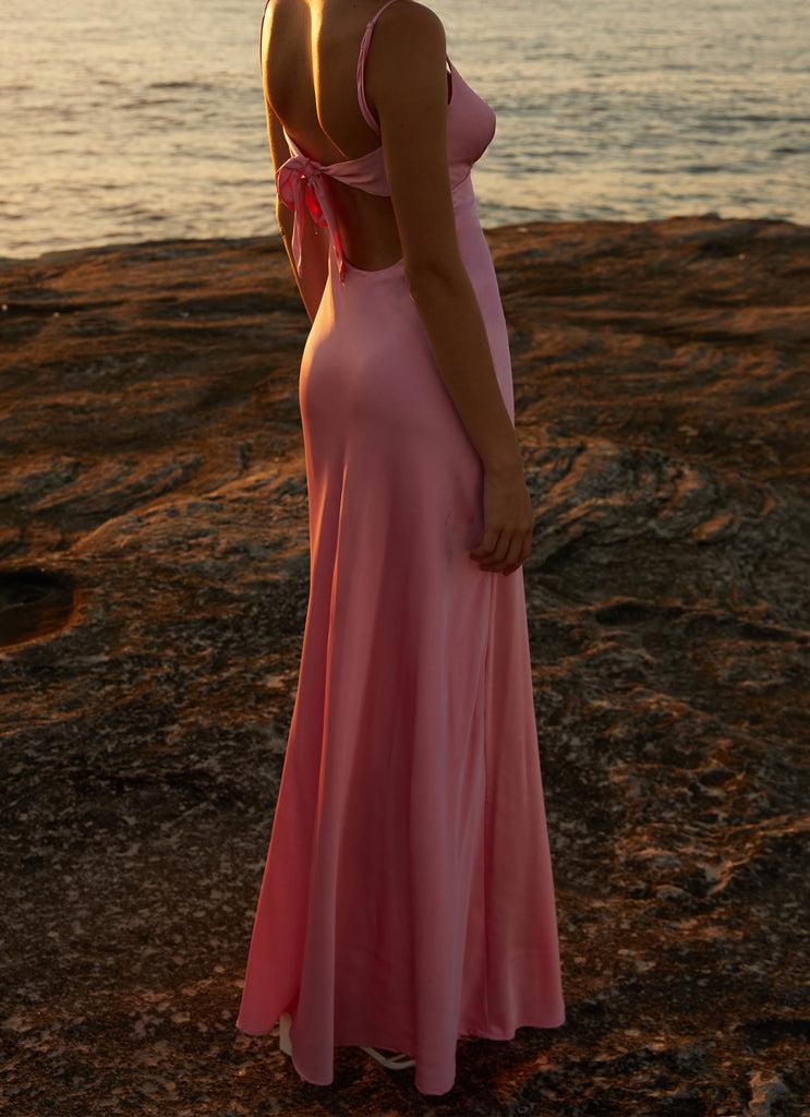 Peppermayo Peppermayo Exclusive - Flora Satin Maxi Dress - Candy