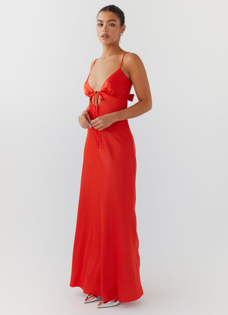 Peppermayo Peppermayo Exclusive - Flora Satin Maxi Dress - Citrus