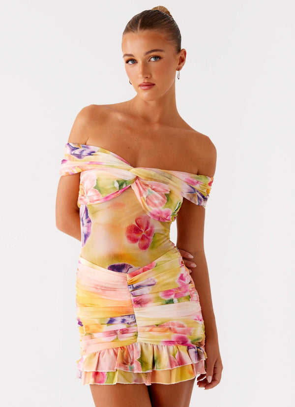 peppermayo Peppermayo Exclusive - Frances Mini Dress - Sunburst Floral