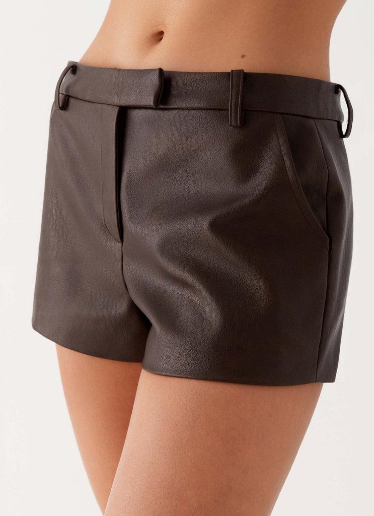 Peppermayo Peppermayo Exclusive - Francisco Mini Shorts - Brown