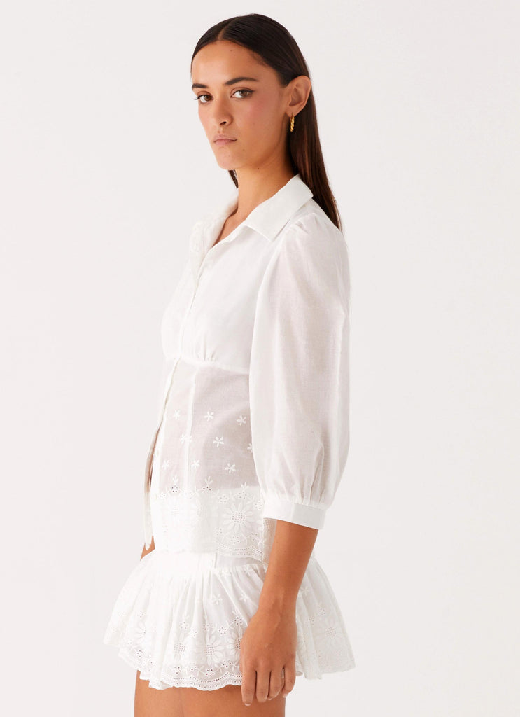 Peppermayo Peppermayo Exclusive - Frida Broderie Top - White