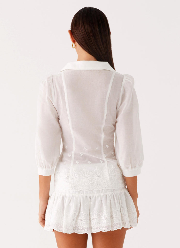 Peppermayo Peppermayo Exclusive - Frida Broderie Top - White
