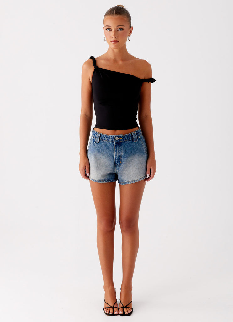 Peppermayo Peppermayo Exclusive - Frida Denim Shorts - Vintage Wash Blue