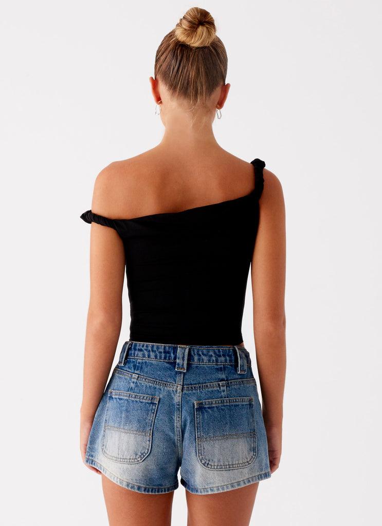 Peppermayo Peppermayo Exclusive - Frida Denim Shorts - Vintage Wash Blue