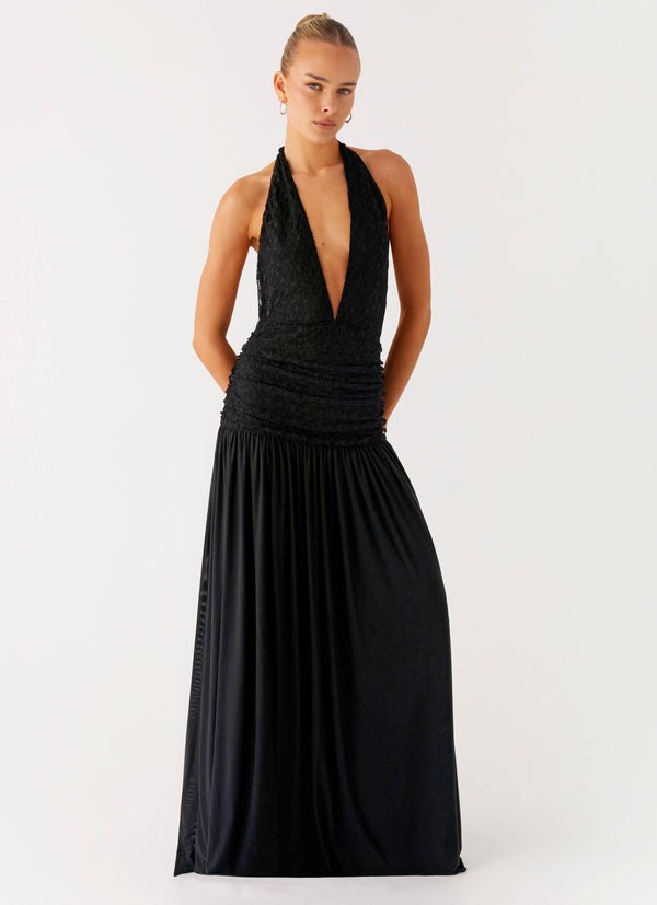 peppermayo Peppermayo Exclusive - Full Attention Maxi Dress - Black