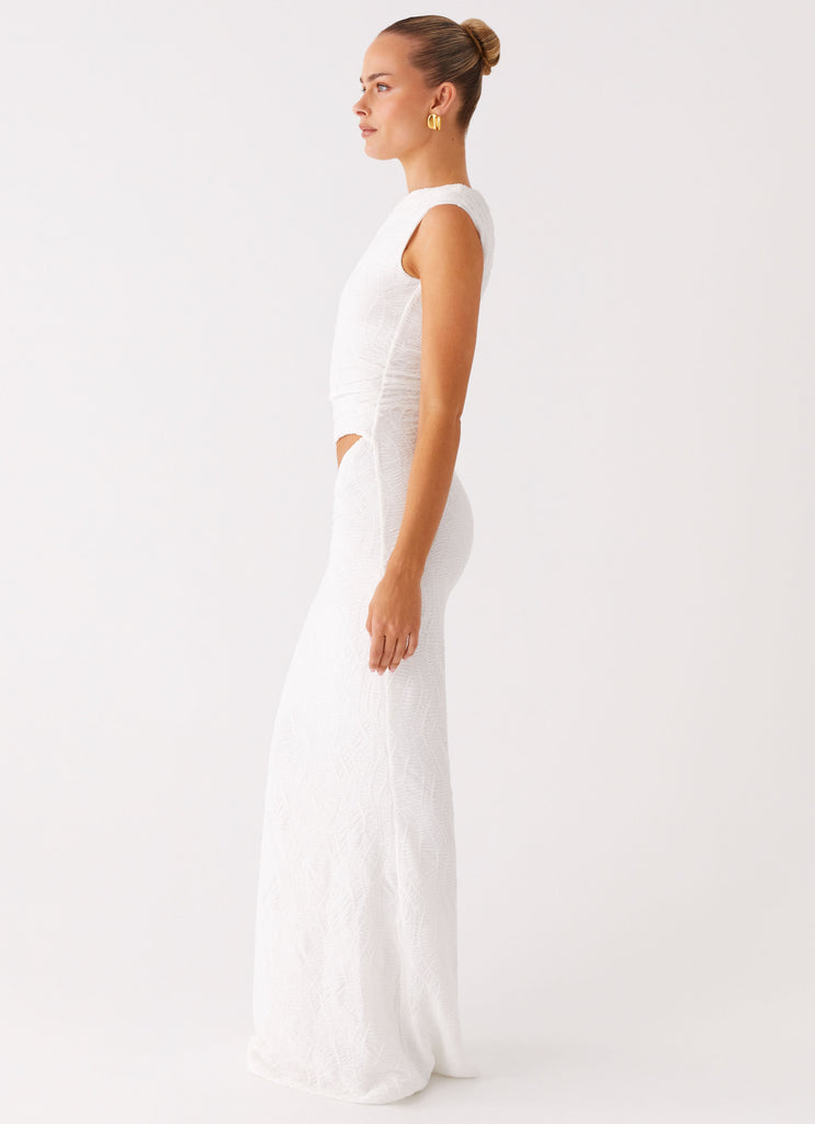 Peppermayo Peppermayo Exclusive - Galantis One Shoulder Maxi Dress - White