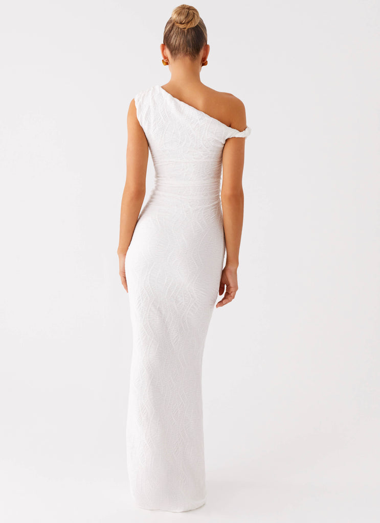 Peppermayo Peppermayo Exclusive - Galantis One Shoulder Maxi Dress - White