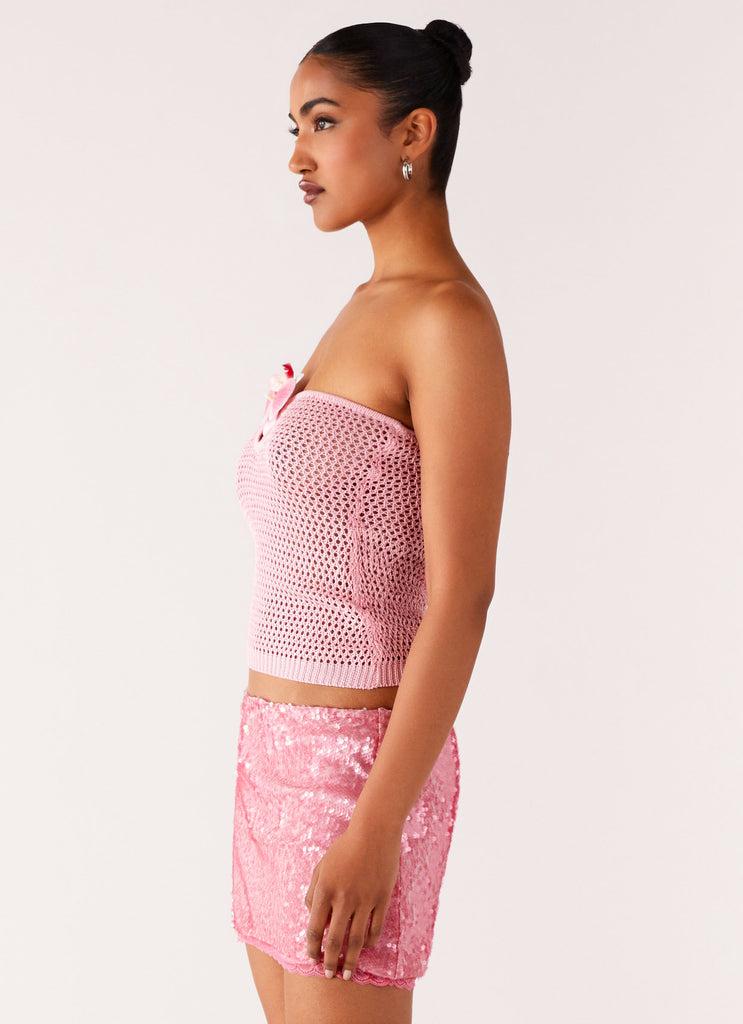 Peppermayo Peppermayo Exclusive - Galia Crochet Top - Pink
